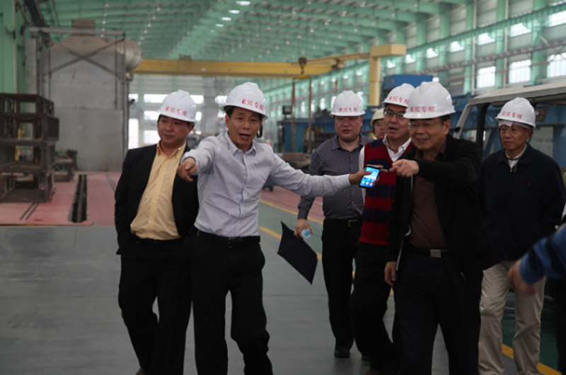 中國有色金屬工業協會會長陳全訓一行參觀堅美